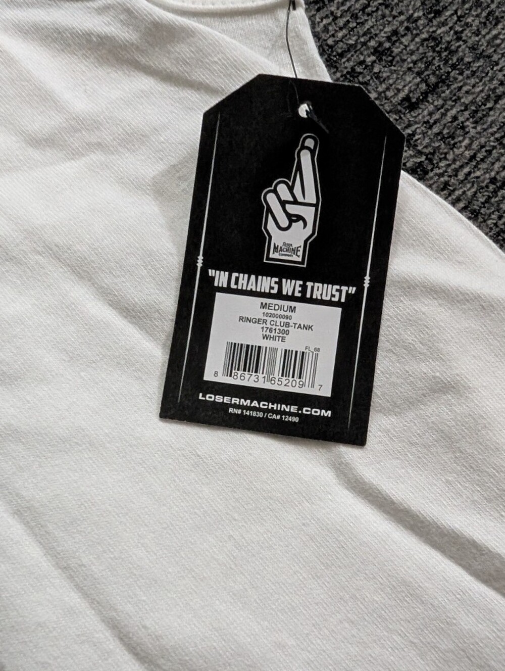 Loser Machine Ringer Club Tank M - Picture 5 of 6